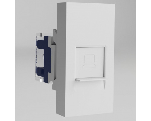 Розетка Ethernet RJ-45 модульная Werkel белый a069369 Розетка Ethernet RJ-45 модульная Werkel белый a069369