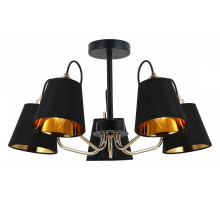 Люстра на штанге ILLUMICO  IL6120-5COU-79 BK GD