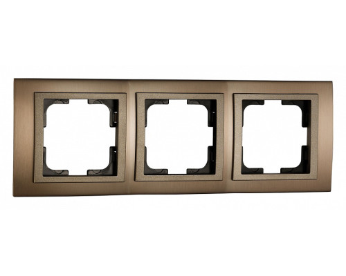 Рамка на 3 поста Mono Electric Style Aluminium 107-810000-162 Рамка на 3 поста Mono Electric Style Aluminium 107-810000-162