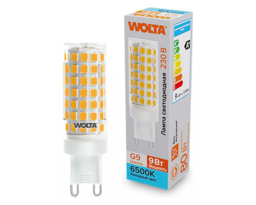Лампа светодиодная Wolta G9 9Вт 6500K WSTD-JCD-9W6KG9-C Лампа светодиодная Wolta G9 9Вт 6500K WSTD-JCD-9W6KG9-C