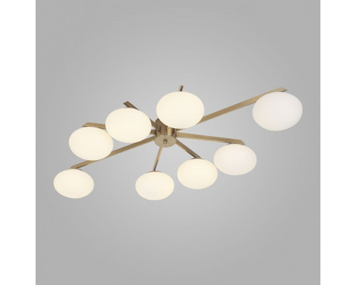 Потолочная люстра Eurosvet Opaline 70220/8 латунь Потолочная люстра Eurosvet Opaline 70220/8 латунь