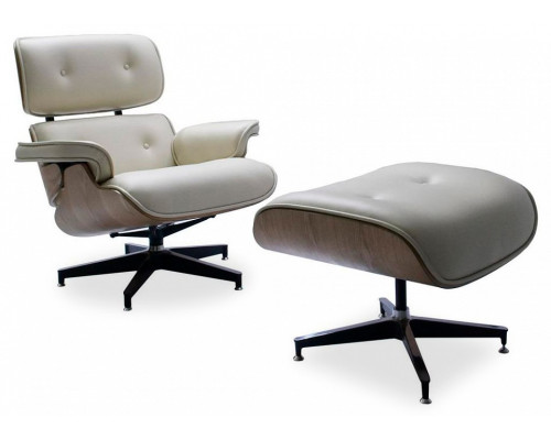 Кресло с пуфом EAMES LOUNGE CHAIR Кресло с пуфом EAMES LOUNGE CHAIR
