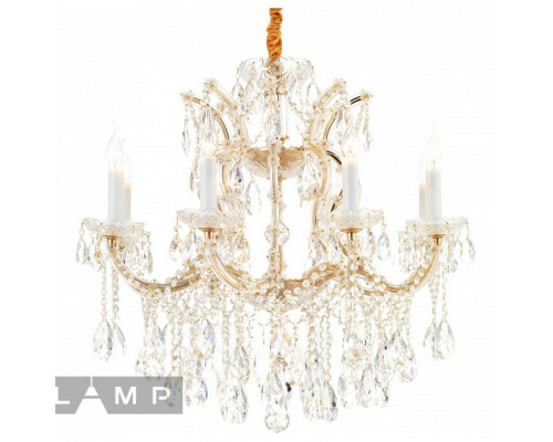 Подвесная люстра iLamp Diamond 6071-8 GD+CL Подвесная люстра iLamp Diamond 6071-8 GD+CL