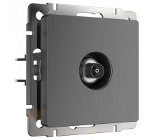 ТВ-розетка оконечная без рамки Werkel графит рифленый W1183004
