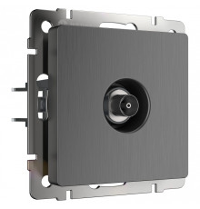 ТВ-розетка оконечная без рамки Werkel графит рифленый W1183004
