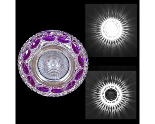 Встраиваемый светильник  00757-9.0-001CN MR16+LED3W CL+PP