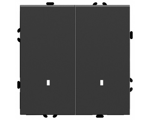 Выключатель двухклавишный с подсветкой без рамки Stekker RSW10-5102-05 49838 Выключатель двухклавишный с подсветкой без рамки Stekker RSW10-5102-05 49838