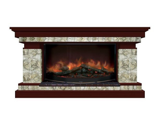 Комплект из электрокамина напольного и портала (143x45x80 см) Брайтон Карелия Rondo 86 БР000018 Комплект из электрокамина напольного и портала (143x45x80 см) Брайтон Карелия Rondo 86 БР000018