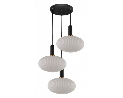 Подвесной светильник LUMINA DECO Floril LDP 1216-3 WT+BK Подвесной светильник LUMINA DECO Floril LDP 1216-3 WT+BK