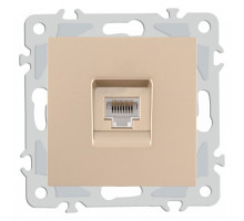 Розетка Ethernet RJ-45 без рамки Arte Milano am-206 206.45-1.shampan