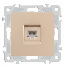 Розетка Ethernet RJ-45 без рамки Arte Milano am-206 206.45-1.shampan