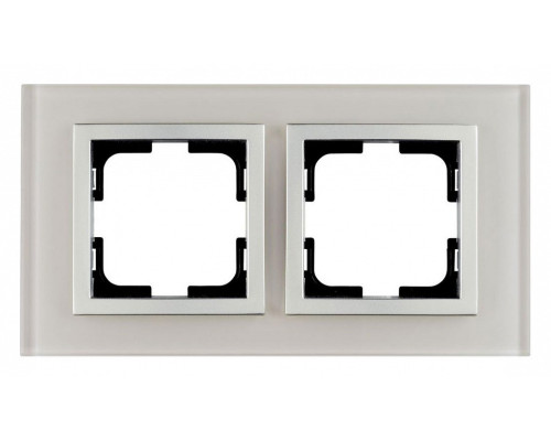 Рамка на 2 поста Mono Electric Style Glass 107-710000-161 Рамка на 2 поста Mono Electric Style Glass 107-710000-161