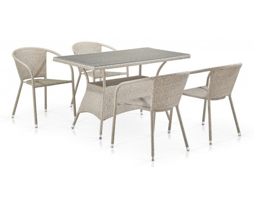 Набор уличный T198D/Y137C-W85 Latte 4Pcs Набор уличный T198D/Y137C-W85 Latte 4Pcs