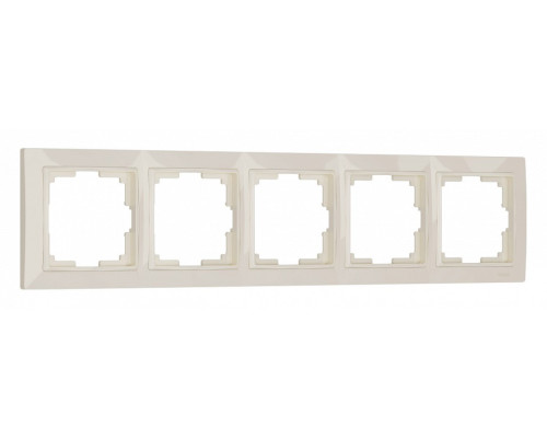 Рамка на 5 постов Werkel Snabb Basic (слоновая кость) W0052003 Рамка на 5 постов Werkel Snabb Basic (слоновая кость) W0052003