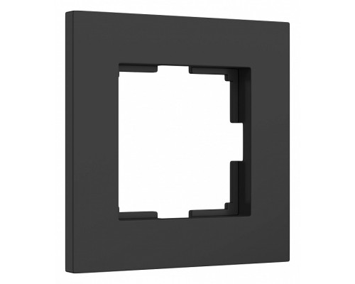 Рамка на 1 пост Werkel Slab (черный софт) W0012908 Рамка на 1 пост Werkel Slab (черный софт) W0012908