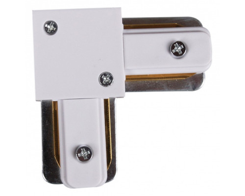Соединитель угловой L-образный для треков накладных RL 06038 corner connector WT Соединитель угловой L-образный для треков накладных RL 06038 corner connector WT