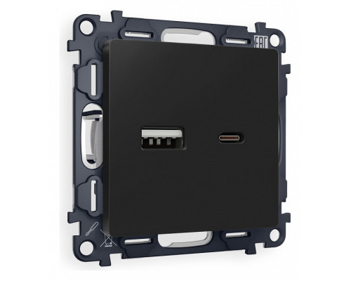 Розетка 2хUSB type A и C без рамки Ambrella Volt Quant MA811010 Розетка 2хUSB type A и C без рамки Ambrella Volt Quant MA811010
