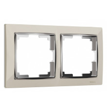 Рамка на 2 поста Werkel Snabb (слоновая кость/хром) W0021903