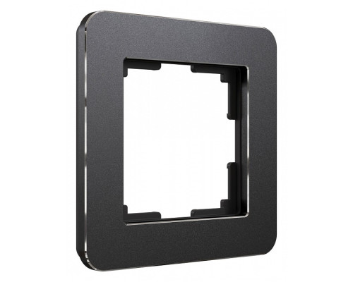 Рамка на 1 пост Werkel Platinum (черный алюминий) W0012608 Рамка на 1 пост Werkel Platinum (черный алюминий) W0012608