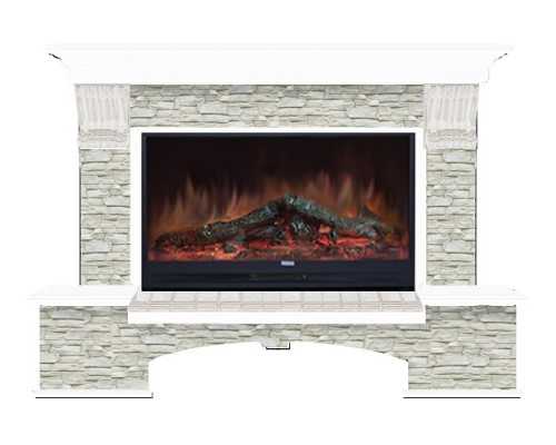 Комплект из электрокамина напольного и портала (149x42x108.5 см) Бостон К ГО Premier S86 БК860015 Комплект из электрокамина напольного и портала (149x42x108.5 см) Бостон К ГО Premier S86 БК860015