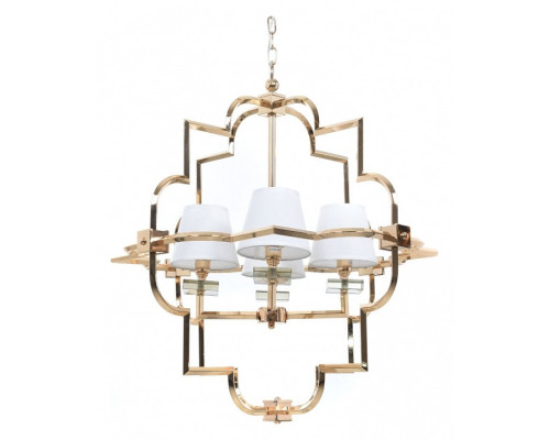 Подвесная люстра LUMINA DECO Baltimore LDP 8020-4 GD+WT Подвесная люстра LUMINA DECO Baltimore LDP 8020-4 GD+WT