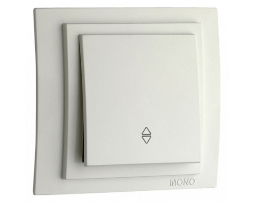 Выключатель проходной одноклавишный без рамки Mono Electric Despina / Larissa 500-001925-109 Выключатель проходной одноклавишный без рамки Mono Electric Despina / Larissa 500-001925-109
