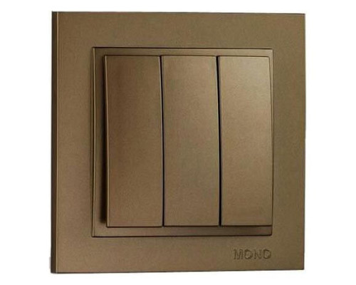 Выключатель трехклавишный Mono Electric Despina 102-232322-114 Выключатель трехклавишный Mono Electric Despina 102-232322-114