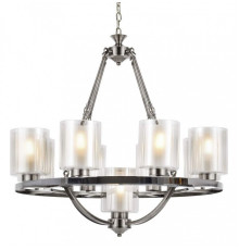 Подвесная люстра LUMINA DECO Santini LDP 1220-9 CHR+WT