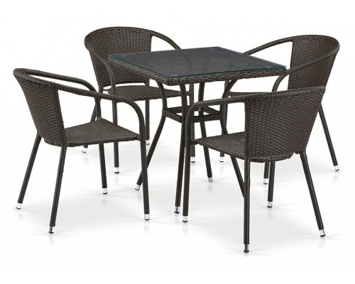 Набор уличный T282BNT/Y137C-W53 Brown 4Pcs Набор уличный T282BNT/Y137C-W53 Brown 4Pcs