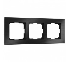 Рамка на 3 поста Werkel Aluminium (черный алюминий) W0031708