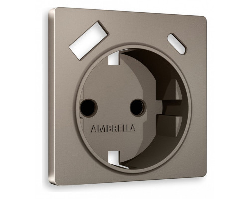 Накладка для розетки с заземлением и со шторками и 2хUSB type A и C Ambrella Volt Quant AP6400 Накладка для розетки с заземлением и со шторками и 2хUSB type A и C Ambrella Volt Quant AP6400
