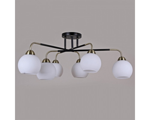 Потолочная люстра ILLUMICO IL0252-6CSQ-79 BK AB Потолочная люстра ILLUMICO IL0252-6CSQ-79 BK AB
