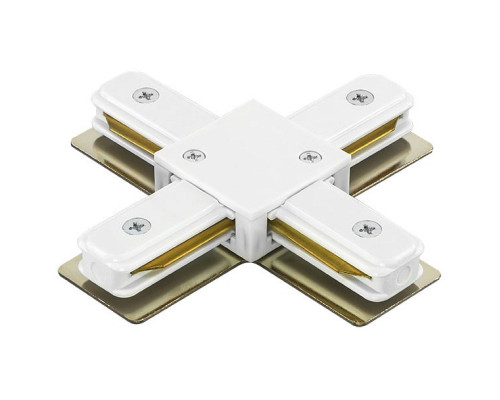 Соединитель с токопроводом X-образный для треков Lightstar Barra 502146 Соединитель с токопроводом X-образный для треков Lightstar Barra 502146