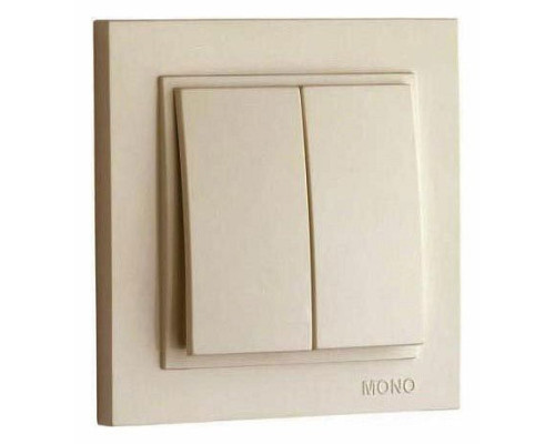 Выключатель двухклавишный Mono Electric Despina 102-170025-102 Выключатель двухклавишный Mono Electric Despina 102-170025-102