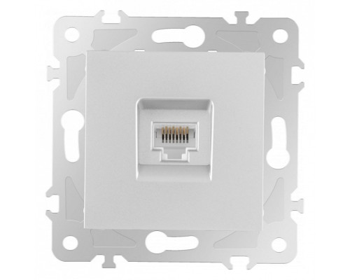 Розетка Ethernet RJ-45 без рамки Arte Milano am-203 203.45-1.silver Розетка Ethernet RJ-45 без рамки Arte Milano am-203 203.45-1.silver