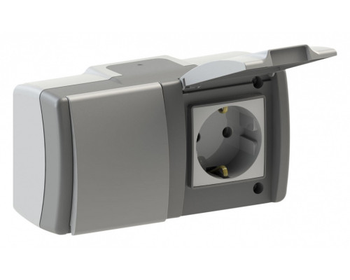 Блок с розеткой и выключателем Mono Electric Octans IP54 154-020001-180 Блок с розеткой и выключателем Mono Electric Octans IP54 154-020001-180