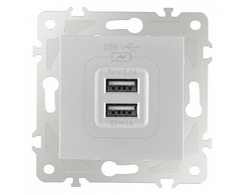 Розетка USB, без рамки Arte Milano am-203 203.46-1.silver Розетка USB, без рамки Arte Milano am-203 203.46-1.silver